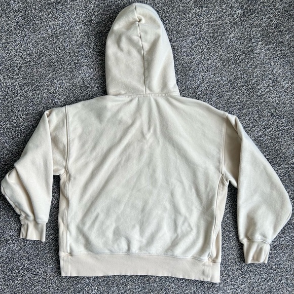 TNA Sweatfleece Boyfriend Fit Hoodie Cream Size S - Picture 5 of 5